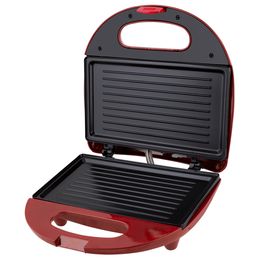 Grill e Sanduicheira Britânia Crome Inox Vermelha 750W