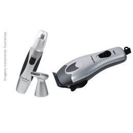 Cortador de Cabelos 14W + Aparador de Pelos Trimmer Britânia - Conjunto Prático Masculino
