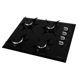 Cooktop a Gás Britânia 4 Queimadores Vidro 8mm BCT4P Bivolt