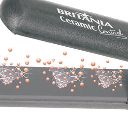 Prancha Britânia Control Íon Preta Placas de Cerâmica 65W