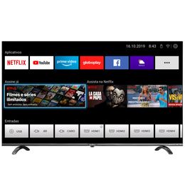 Smart TV 55” Britânia BTV55Q20N5SBL 4K D-LED Netflix Space Gray
