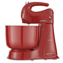 Kit Britânia Diamante Liquidificador e Batedeira vermelha