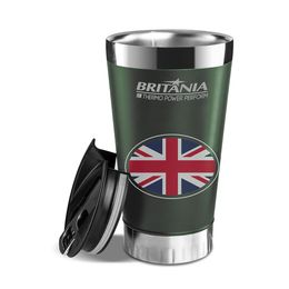 Copo Térmico com Tampa 475ml Britânia BTH01VD Quente ou Frio