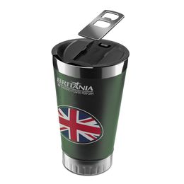 Copo Térmico com Tampa 475ml Britânia BTH01VD Quente ou Frio - Outlet