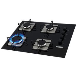 Cooktop Britânia 4 Bocas 4Q Built Preto 3000W - Outlet