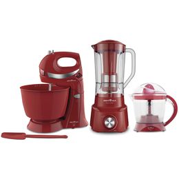 Kit Cozinha Britânia Vermelho BKT29V - Outlet