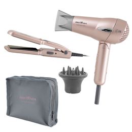 Kit Britânia Travel Rose Gold  - Secador + Prancha