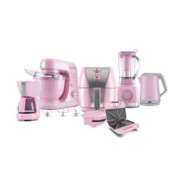 Kit Cozinha Britânia BKT87 Linha Rosa 7 peças