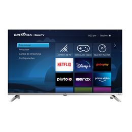 Smart TV 40” Britânia BTV40G7PR2CSBLF Roku TV LED Dolby Audio - Outlet