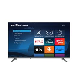 Smart TV 43” Britânia BTV43VA4REGB Roku TV LED Dolby Audio