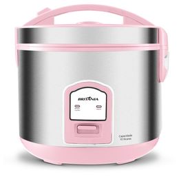 Panela de Arroz Elétrica Rosa Britânia 10 Xícaras BPAE10C