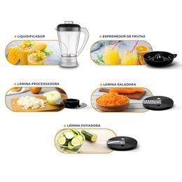 Multiprocessador Britânia 1000W 3 em 1 All In One BMP900P