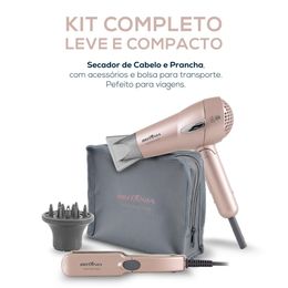 Kit Britânia Travel Rose Gold  - Secador + Prancha