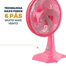 Ventilador Rosa Britânia Maxx Force 60W BVT304